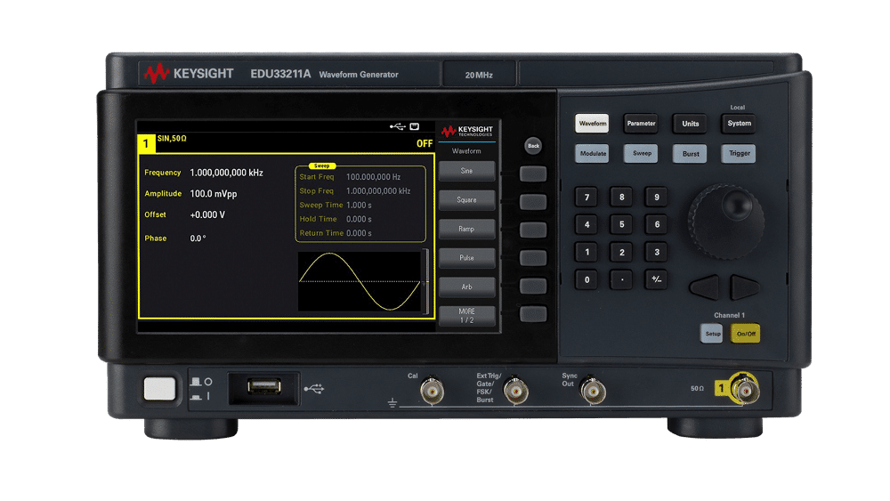Máy phát sóng hàm (Smart Bench) Keysight EDU33211A Máy phát sóng hàm (Smart Bench) Keysight EDU33211A