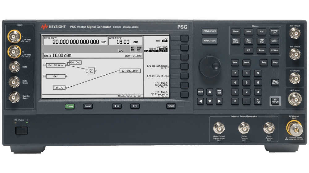 Máy phát tín hiệu vi sóng vector PSG Keysight E8267D Máy phát tín hiệu vi sóng vector PSG Keysight E8267D