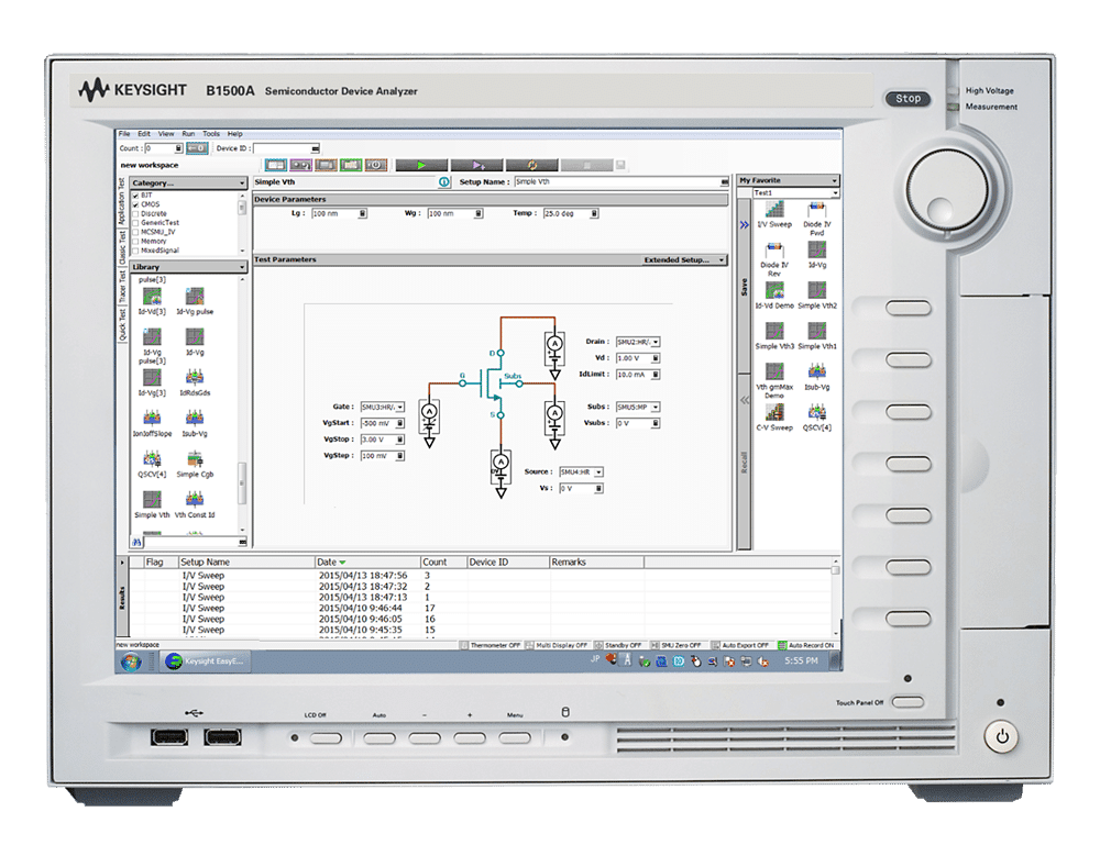 Máy phân tích tham số bán dẫn chính xác Keysight 4156C Máy phân tích tham số bán dẫn chính xác Keysight 4156C