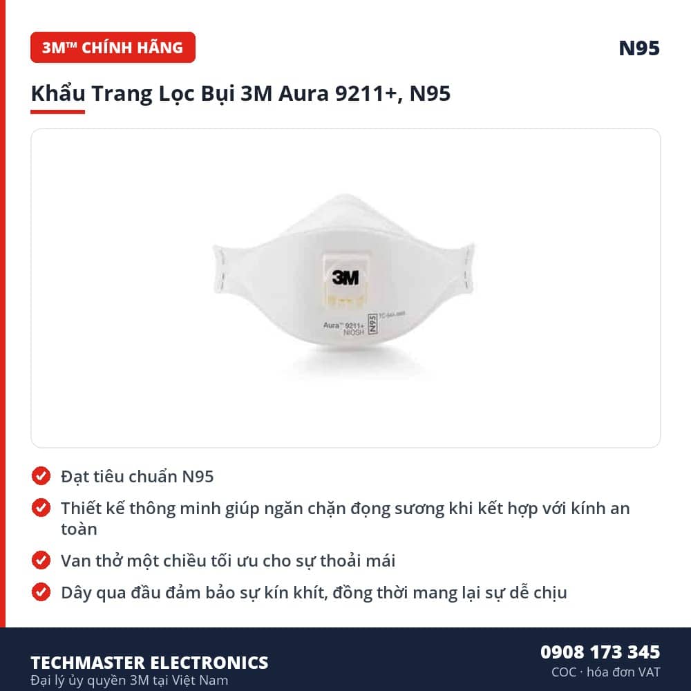 khau-trang-loc-bui-3m-aura-9211-n95-dac-diem-coc Khẩu Trang Lọc Bụi 3M Aura 9211+, N95 – đặc điểm & thông số chính