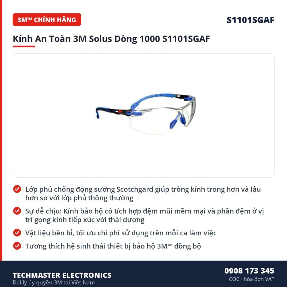 kinh-an-toan-3m-solus-dong-1000-s1101sgaf-dac-diem-coc Kính An Toàn 3M Solus Dòng 1000 S1101SGAF – đặc điểm & thông số chính