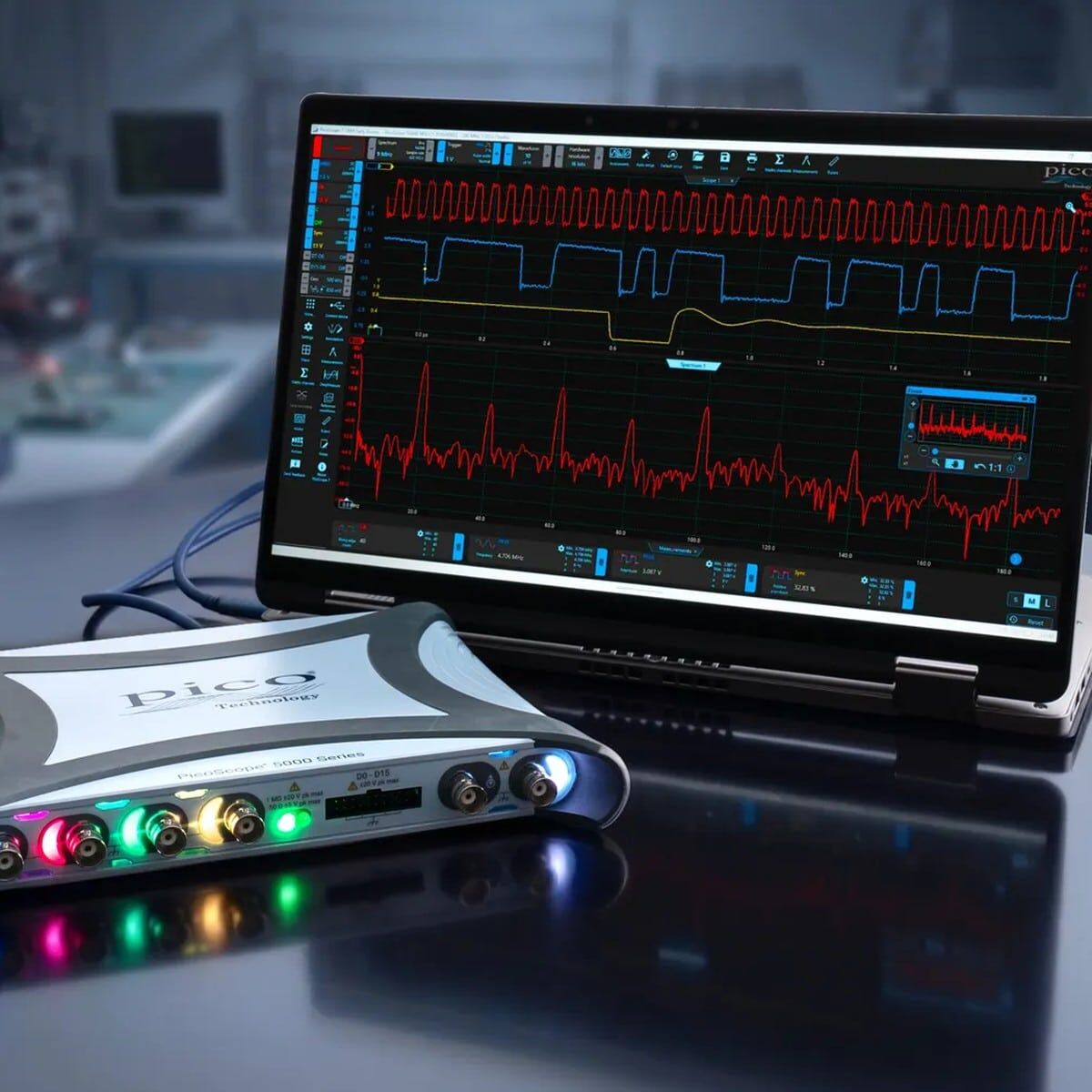 PicoScope 5464E MSO — Máy hiện sóng hỗn hợp 200 MHz 4+16 kênh PicoScope 5464E MSO — Máy hiện sóng hỗn hợp 200 MHz 4+16 kênh
