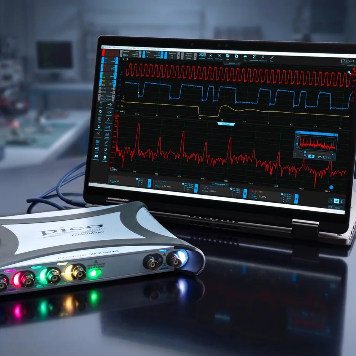PicoScope 5464E — Máy hiện sóng 16-bit 200 MHz 4 kênh PicoScope 5464E — Máy hiện sóng 16-bit 200 MHz 4 kênh