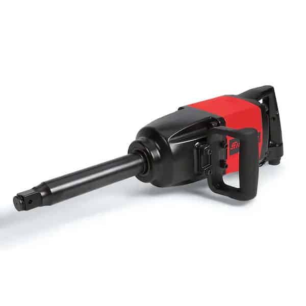 pt2500l 1" Heavy-Duty 8" Long Anvil Impact Wrench (Red) - PT2500L